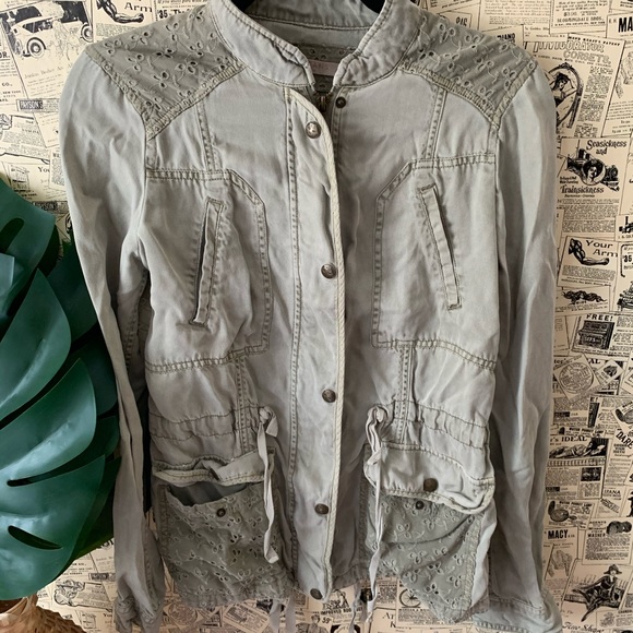 Max jeans green jackets with pockets SZ XS - Picture 6 of 9